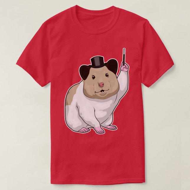 Camiseta varinha mágica do Hamster (Frente do Design)