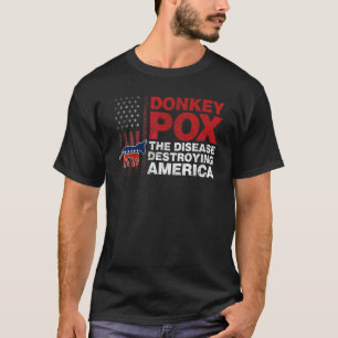 Camiseta Varíola de Burro A Doença que Destrói a Bandeira d