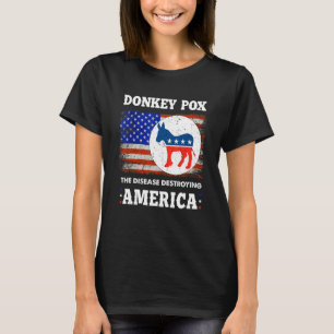 Camiseta Varíola de Burro A Doença que Destrói a Bandeira d