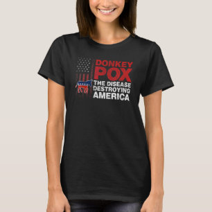 Camiseta Varíola de Burro A Doença que Destrói a Bandeira d