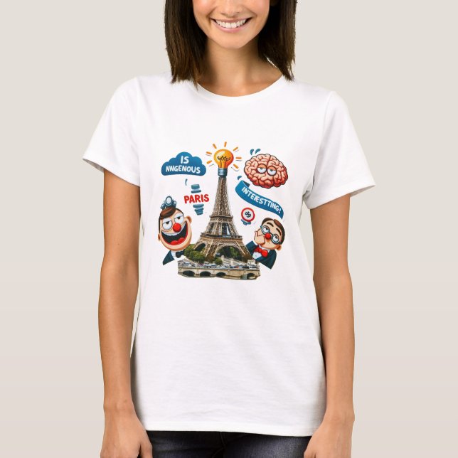 Camiseta Various Places: Caffee in Paris. T-shirt #6 (Frente)