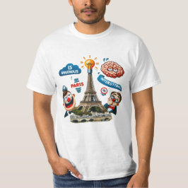 Camiseta Various Places: Caffee in Paris. T-shirt Man #4