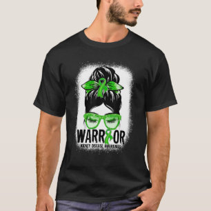 Camiseta Varívia da Doença Renal Verde do Leopardo Mensal