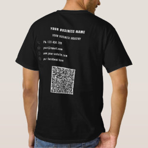 Camiseta Varredura de código QR e T-Shirt personalizado da 