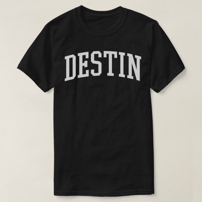 Camiseta Varsity Destin Florida (Frente do Design)