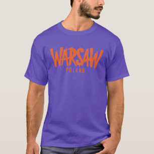 Camiseta Varsóvia Polônia Lembrança família