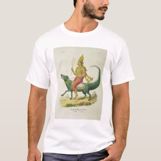Camiseta Varuna, deus dos oceanos, gravado por Charles Eti