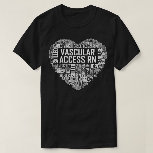 Camiseta Vascular Access RN Gifts Nurse Appreciation Gift  (Frente do Design)