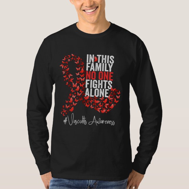 Camiseta Vasculitis Awareness Month Red Ribbon (Frente)