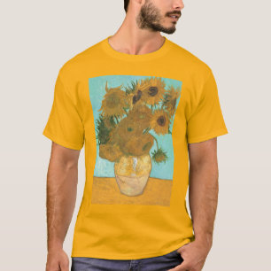Camiseta Vase com 12 Girassóis por Vincent van Gogh