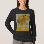 Camiseta Vase com 12 Girassóis - Vincent Van Gogh (1888)<br><div class="desc">Este design usa a pintura de Vincent Van Gogh de 1888,  "Vase com 12 Girassóis".</div>
