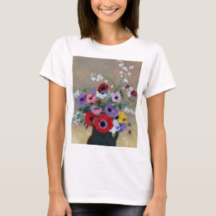 Camiseta Vase com Flores Mistas, Redon