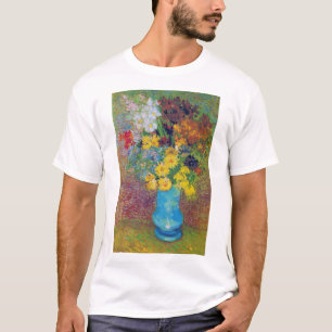 Camiseta Vase com margaridas e anêmonas, Van Gogh