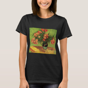 Camiseta Vase com Oleanders e Livros de Vincent van Gogh