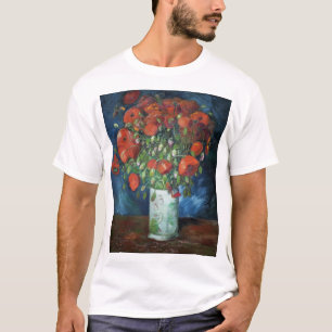 Camiseta Vase com Poppies 1886 por Vincent van Gogh