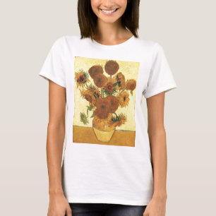 Camiseta Vase com quinze girassóis, Vincent van Gogh
