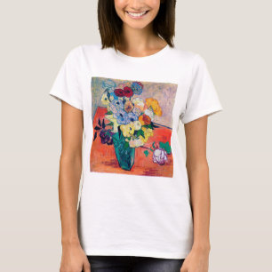 Camiseta Vase com Rosas e Anêmonas, Van Gogh