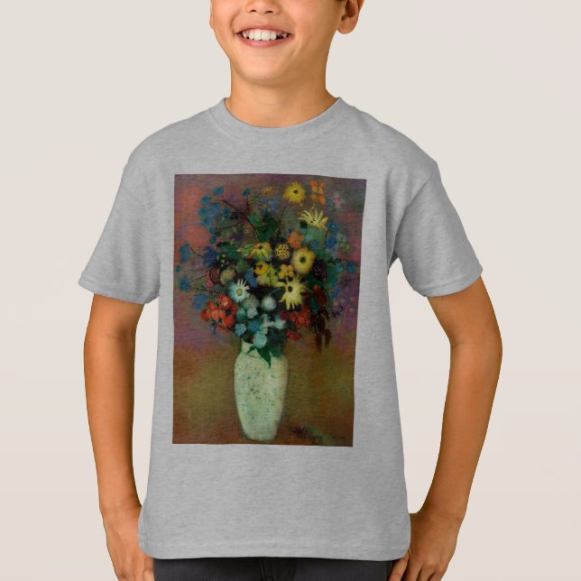 Camiseta Vase de Odilon Redon com Flores (1914) (Frente)