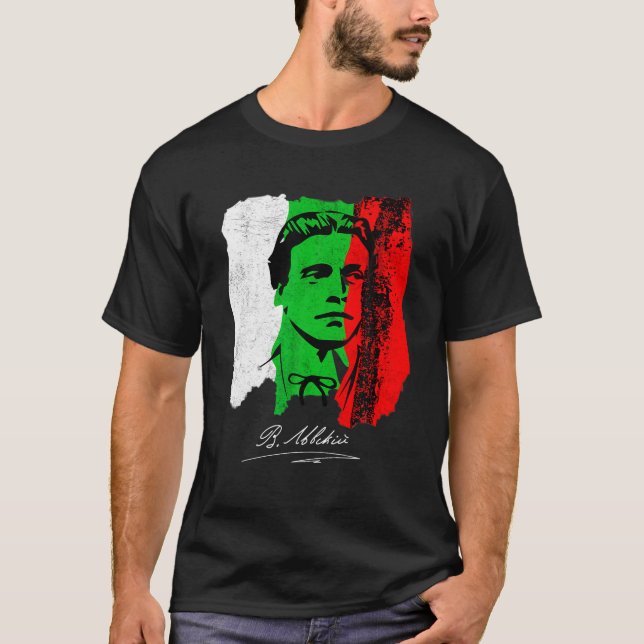 Camiseta VASIL LEVSKI 3 ti Mart Búlgara Patriótica Nação (Frente)