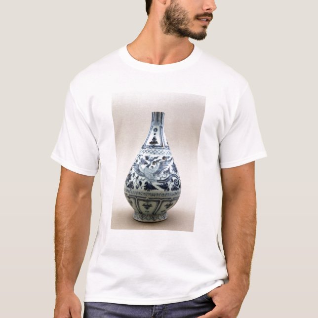 Camiseta Vaso azul e branco, dinastia de Yuan (Frente)