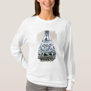 Camiseta Vaso azul e branco, dinastia de Yuan