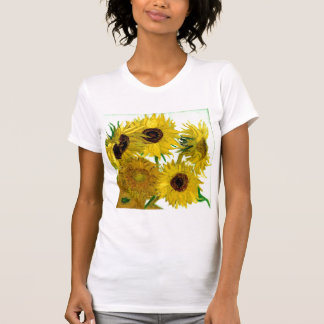 Camiseta Vaso com doze girassóis, belas artes de Van Gogh