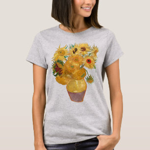 Camiseta Vaso com Doze Girassóis Van Gogh