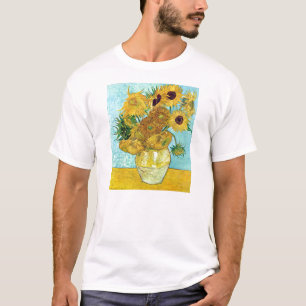 Camiseta Vaso com os doze girassóis por Vincent van Gogh