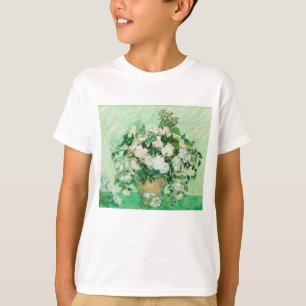 Camiseta Vaso com Rosas Cor-de-Rosa, Vincent Van Gogh