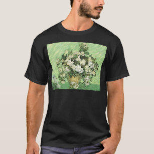 Camiseta Vaso com rosas - Van Gogh