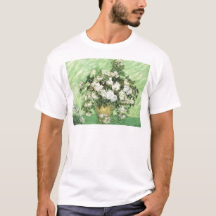 Camiseta Vaso com rosas - Van Gogh