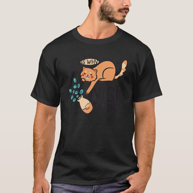Camiseta Vaso de Flor de Gato (Frente)