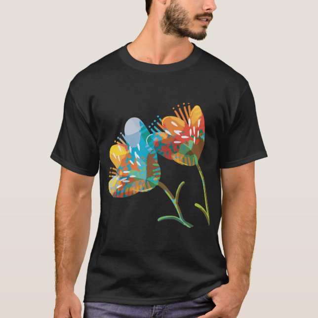 Camiseta Vaso de Flores (Frente)