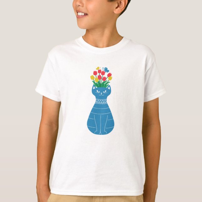 Camiseta Vaso de Gato (Frente)