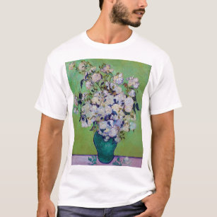 Camiseta Vaso de Rosas, Vincent van Gogh