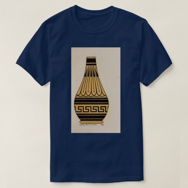 Camiseta Vaso grego pertencente ao terceiro período arcaico (Frente do Design)