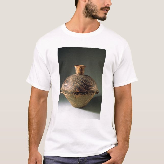 Camiseta Vaso pintado com um teste padrão espiral, de Gansu (Frente)