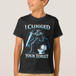 Camiseta Vaso sanitário entupido meme engraçado do lobo alf