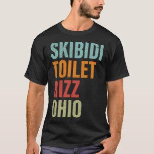 Camiseta Vaso Sanitário Skibidi Rizz Ohio