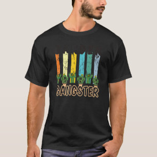 Camiseta Vasos de Plantas Gangster de Jardim Cacto Fofo Cac