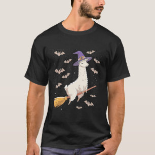 Camiseta Vassoura de Bruxa Engraçada Amantes de Llama Espet