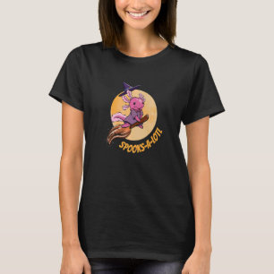 Camiseta Vassoura-De-Chapéu-Bruxa Axolotl Fala Um Lotl Hall