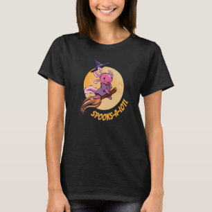 Camiseta Vassoura-De-Chapéu-Bruxa Axolotl Fala Um Lotl Hall