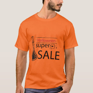 Camiseta Vassoura-de-fantasia do Halloween