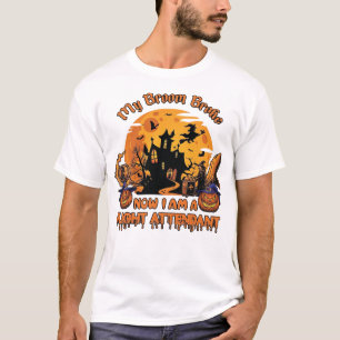 Camiseta Vassoura Quebrou Agora Sou Comissária de Bordo Hal