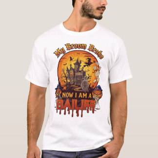 Camiseta Vassoura Quebrou Oficial de Justiça Halloween Fant