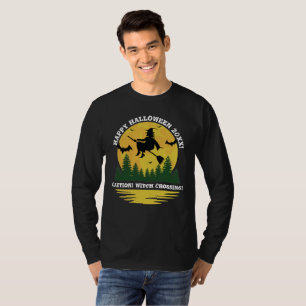 Camiseta Vassoura-voadora de bruxa-das-bruxas