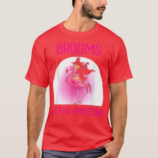 Camiseta Vassouras São Para Amadores Engraçado Flamingo Ros