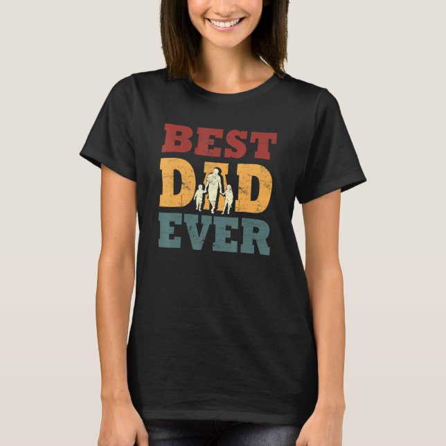 Camiseta Vater Bester Papa Der Welt Pai Feliz Pai (Frente)