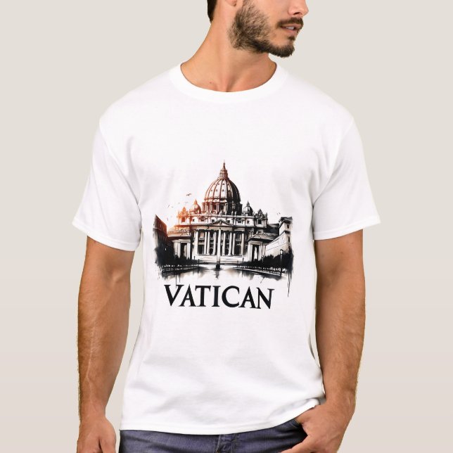 Camiseta Vaticano City Vintage (Frente)
